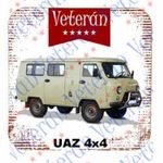 Veterán autós poháralátét - UAZ 4x4 fotó