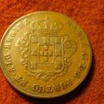 Madeira hatalmas réz 20 reis 1842 37 mm ritka ! fotó