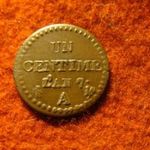 Francia réz 1 centime 1798 L'an 7 EF állapot ! fotó