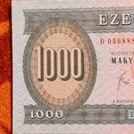 1983 -as Ropogós 1000 Forint -os "D" betűjeles bankó!!! (L2695) fotó