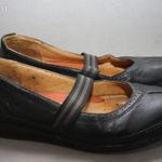 Clarks, valódi bőr, fekete, kényelmes, széles, igényes komfort cipő, balerina cipő 37 -női fotó