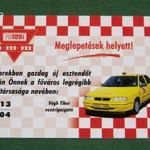 Kártyanaptár, Fötaxi, Budapest, Seat autó, 2004, , F, fotó