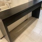 IKEA MALM fésülködő vagy konzolasztal 191 x 43 x 90 cm (fekete-barna) fotó