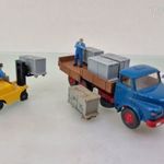 A449 H0 1: 87 Wiking MAN Diesel teherautó +nehézáru tréler rakománnyal-vasútmodell terepasztal kieg. fotó