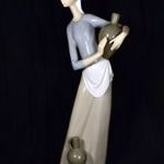 LÁNY KORSÓVAL ... HIBÁTLAN NAGYMÉRETŰ LLADRO PORCELÁN SZOBOR X fotó