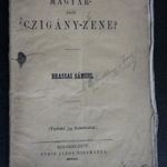 Brassai Sámuel: MAGYAR- VAGY CZIGÁNY-ZENE? – a kottamelléklet benne van!! fotó