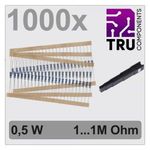 TRU COMPONENTS TC-12888480 T22P083 Fémréteg ellenállás készlet Axiális kivezetéssel 0.5 W 0.01 % ... fotó