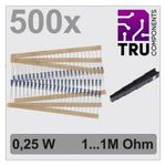 TRU COMPONENTS TC-12888452 T22P036 Fémréteg ellenállás készlet Axiális kivezetéssel 0.25 W 0.01 %... fotó