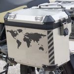 ADV motor motorkerékpár matrica VILÁG térkép világtérkép WORLD MAP XL - doboz autó kerékpár fotó