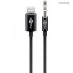 Goobay Apple Lightning 8 pin - audio 3, 5 mm jack M 1m Black 66805 fotó