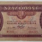 1947 "B210" 100 Forint RITKA KOSSUTH CÍMERES!!!! fotó