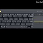 Logitech K400 Plus Wireless Touch Keyboard Black US 920-007145 fotó