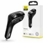 Baseus Bluetooth FM-transmitter / szivargyújtó töltő - 2xUSB + MP3 + AUX + FlashDisk - Baseus F40 - fotó