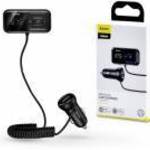 Baseus Bluetooth FM-transmitter / szivargyújtó töltő - 2xUSB + MP3 + TF/microSD kártyaolvasó - Baseu fotó