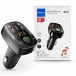 Rock Bluetooth FM-transmitter / szivargyújtó töltő - 2xUSB + MP3 + TF-kártyaolvasó + Type-C + PD/QC3 fotó