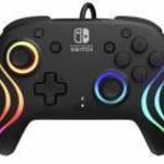 PDP Afterglow Wave, Nintendo Switch/Lite/OLED, RGB LED Lighting, Fekete, Vezetékes kontroller fotó