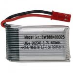 Helyettesítő modell / RC Akku 3.7V, Li-Po, 600mAh, JST csatlakozó, 44mm x 25mm x 9mm fotó