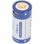 1db RCR123A 3V 880mAh 1, 5A Li-Ion akku 16340, csak mikro USB-n keresztül tölthető fotó