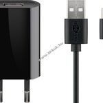 Goobay USB-C töltőkészlet 1A fekete - Kiárusítás! - A készlet erejéig! fotó