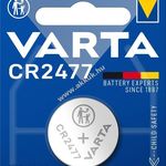 Varta Lithium gombelem típus CR2477 1db/csom. - Kiárusítás! fotó