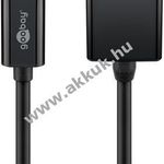 USB-C - DisplayPort adapterkábel (4k 60 Hz), 1, 20 m, Fekete fotó