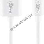 Goobay USB és Apple Lightning (MFI tanusítvánnyal ellátott) töltő- és adakábel fehér 1m fotó