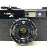 Yashica MG-1 régi retro japán fényképezőgép Yashinon 45mm 1: 2.8 objektívvel eredeti tokban 1FT NM fotó