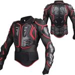 Wildken motorkerékpár protektormellény Armor, vörös, XL fotó