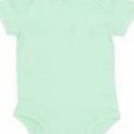 Bébi rövid ujjú kezeslábas BabyBugz Baby Bodysuit 0-3, Menta Organik fotó