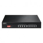 Edimax 8x 10/100 PoE+ Switch, 802.3at/af, 130W budget (30W/port), DIP Switch (ES-1008P V2) fotó