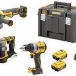 Dewalt DCK355P2T-QW Akkus fúrócsavarozó, Akkus fúrókalapács, Akkus sarokcsiszoló 18 V 5 Ah Lítium... fotó