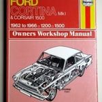 Ford Cortina Mk I és Corsair 1500 javítási könyv (1962-1966) Haynes fotó