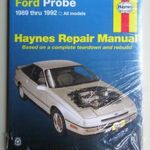 Ford Probe javítási könyv (1989-1992) Haynes fotó