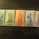 Belgium használatlan* sor 1947 MI793-797 **kat.ár 60 euro fotó