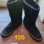 (155.) Converse magas szárú velúr csizma 38-as, használt fotó