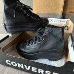 CONVERSE új, dobozos 37, 5-ös női fekete bőr, magasszárú bakancs 40.000Ft fotó