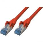 S-Conn S/FTP CAT6a Patch kábel 0.5m Piros (75711-0.5R) fotó