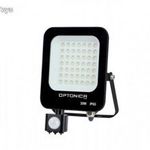 LED reflektor , 30 Watt , Ultra Slim , SMD , mozgásérzékelős , természetes fehér , fekete ház , I... fotó