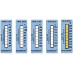 Öntapadós, felragasztható hőmérőcsík, 50 x 18 mm, 37/40/43/46/49/54/60/65 °C-ig Testo Testoterm fotó