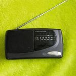 Philips AE 1695/14 pocket radio hordozható fekete színű V elem 2db AA zsebrádió FM/MW támasztókarral fotó