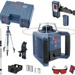 Bosch Professional GRL 300HV + BT300 + GR240 + LR1 + WM4 Rotációs lézer Önszintező, Állvánnyal Ha... fotó