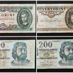 10 - 50 - 200 - 200 Forint LOT (1969, 1989, 2002 FA, 2006 FC) fotó