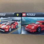 FERRARI -s 2 db bontatlan Speed Champions LEGO egyben : 75886 488 GT3 + 75890 F40 fotó