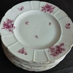 Régi Rosenthal porcelán süteményes készlet 6 darab + 1 db ráadás (7db összesen) fotó