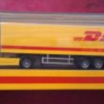 DHL kamion - Rietze autómodell, játékautó, eredeti, bontatlan csomagolásban, kifogástalan állapot. fotó