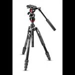 Manfrotto Befree Live Kit alu állvány tekerős lábzárral + fluid fej (MVKBFRT-LIVE) (MVKBFRT-LIVE) fotó