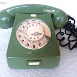 Retro CB76 MM zöld tárcsás telefon fotó