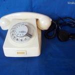 Mechanikai Művek CB76MM tojásfehér színű retro tárcsás telefon 1990 fotó