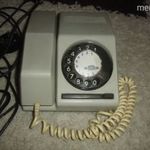 RETRO TÁRCSÁS TELEFON SZÜRKE fotó