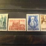 Belgium használatlan* sor 1948 MI820-823 **kat.ár 17 euro fotó